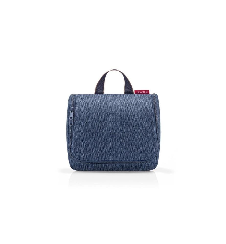 REISENTHEL - Trousse de toilette Toiletbag Bleu foncé Herringbone