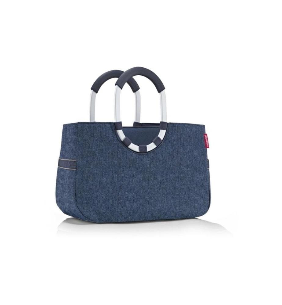 REISENTHEL - Einkaufskorb Loopshopper M Herringbone Dark Blue