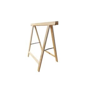 HOLZ ZOLLHAUS - Échelle double en épicéa 75 x 75 cm, couleur naturelle