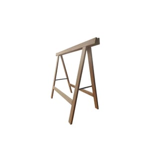 HOLZ ZOLLHAUS - Bockleiter aus Buche 90 x 80 cm, Naturfarben