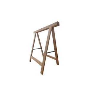 HOLZ ZOLLHAUS - Bockleiter aus Buche 75 x 75 cm, Naturfarben