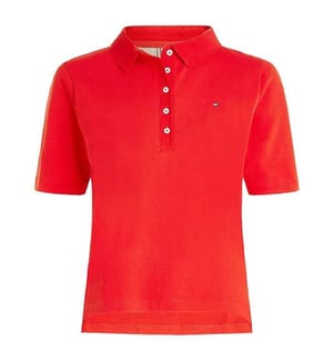 TOMMY HILFIGER - Polo Regular Fit - Red