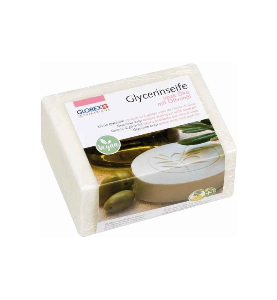 GLOREX - Savon à la glycérine Eco à l'huile d'olive 500 g, opaque