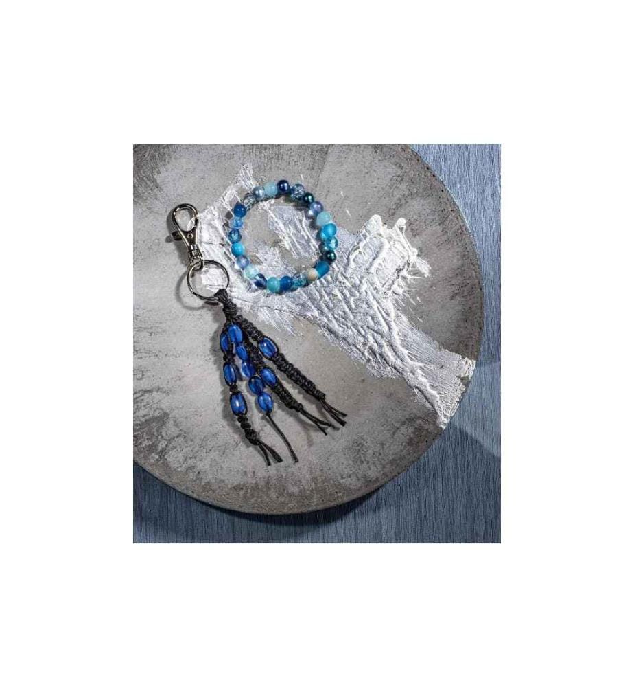 GLOREX - Perlen-Set Pinguin Kunststoff, ca. 395 Stk, 100g, Blau