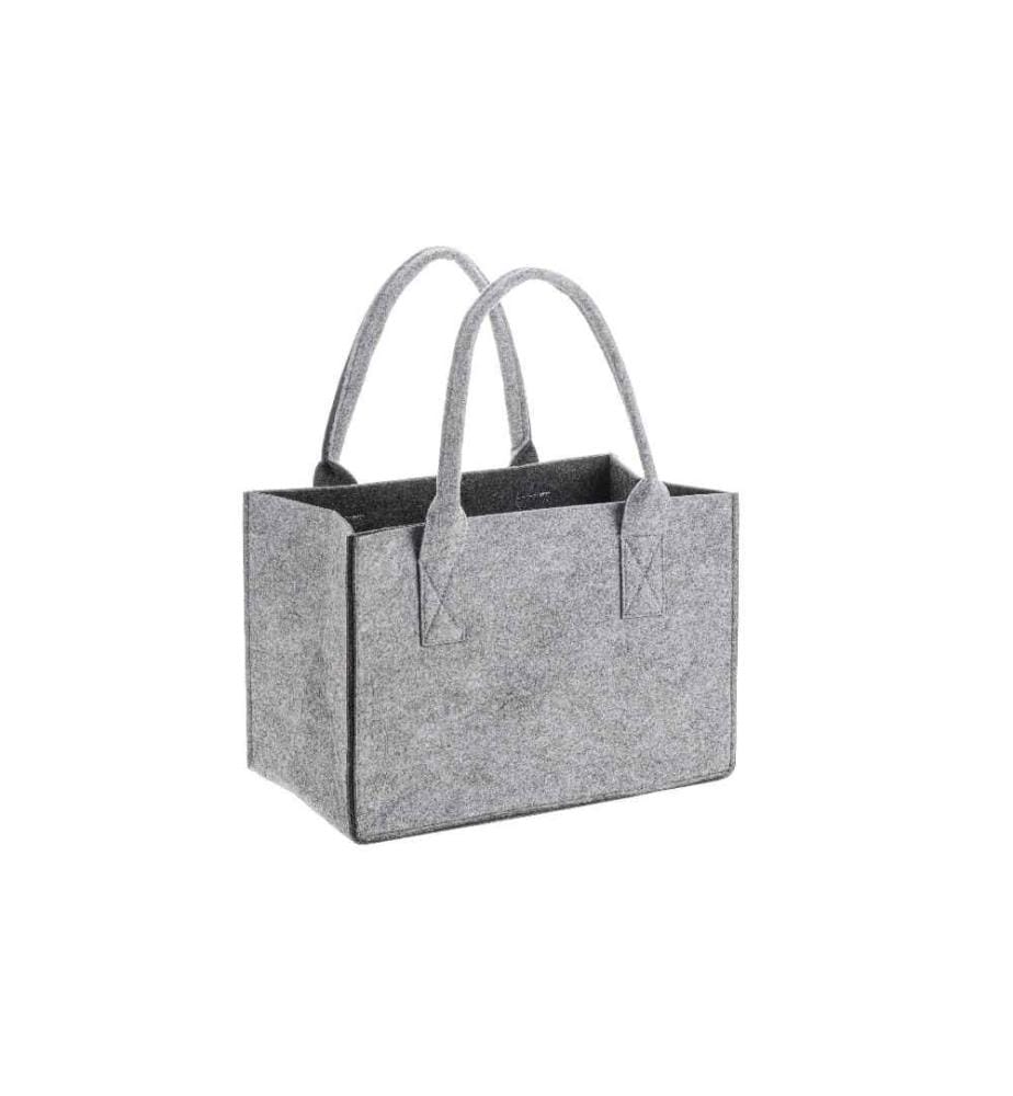 GLOREX - Tasche Filz Grau/Anthrazit