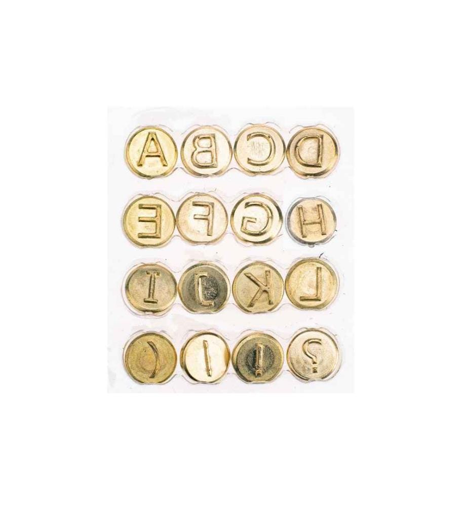 GLOREX - Brennstempel Buchstaben A-L 16-teilig