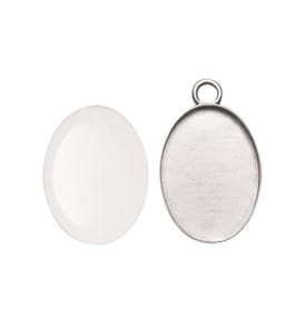 GLOREX - Anhänger Cabochon Oval, 27 x 19 mm