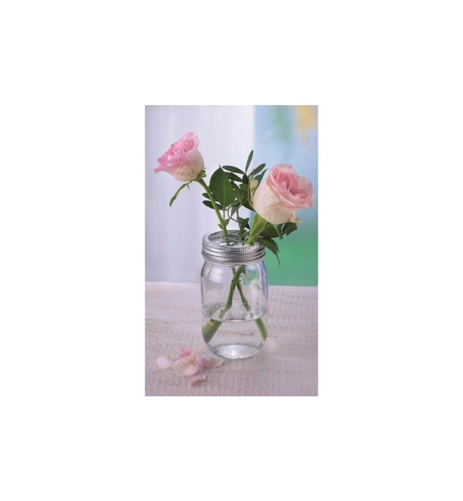 GLOREX - Glas-Aufsatz Lili Rose Gitter