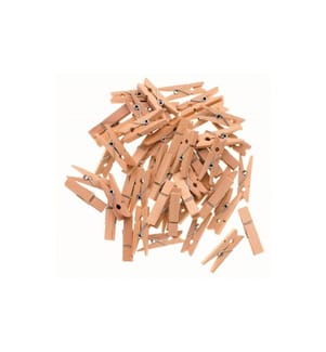 GLOREX - Petites pièces en bois Wäscheklammer, 48 Stück