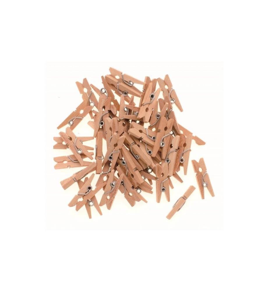 GLOREX - Holzkleinteile Wäscheklammer, 45 Stück