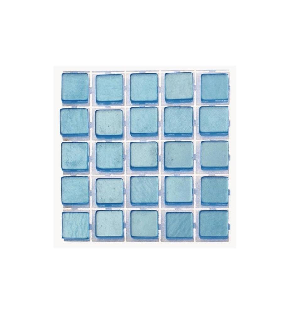 GLOREX - Mosaïques autocollantes Poly-Mosaic 5 mm Bleu clair