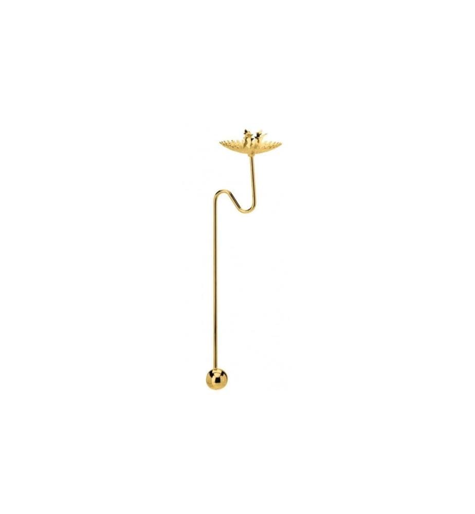 GLOREX - Kerzenhalter 20 cm, Gold, 1 Stück