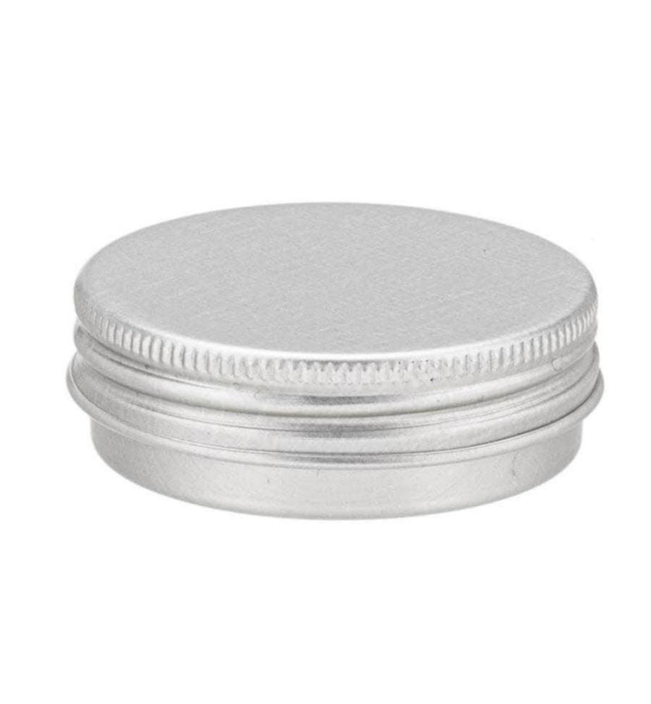 GLOREX - Barattolo per cosmetici Boîte à couvercle vissé en aluminium 10 ml, 2 pièces