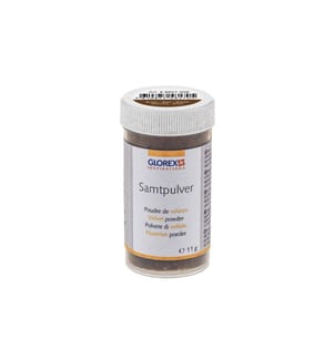 GLOREX - Samtpulver 11 g, Braun