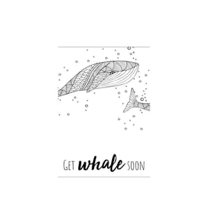 GLOREX - Motivkarte inkl. Freundschaftsband Whale