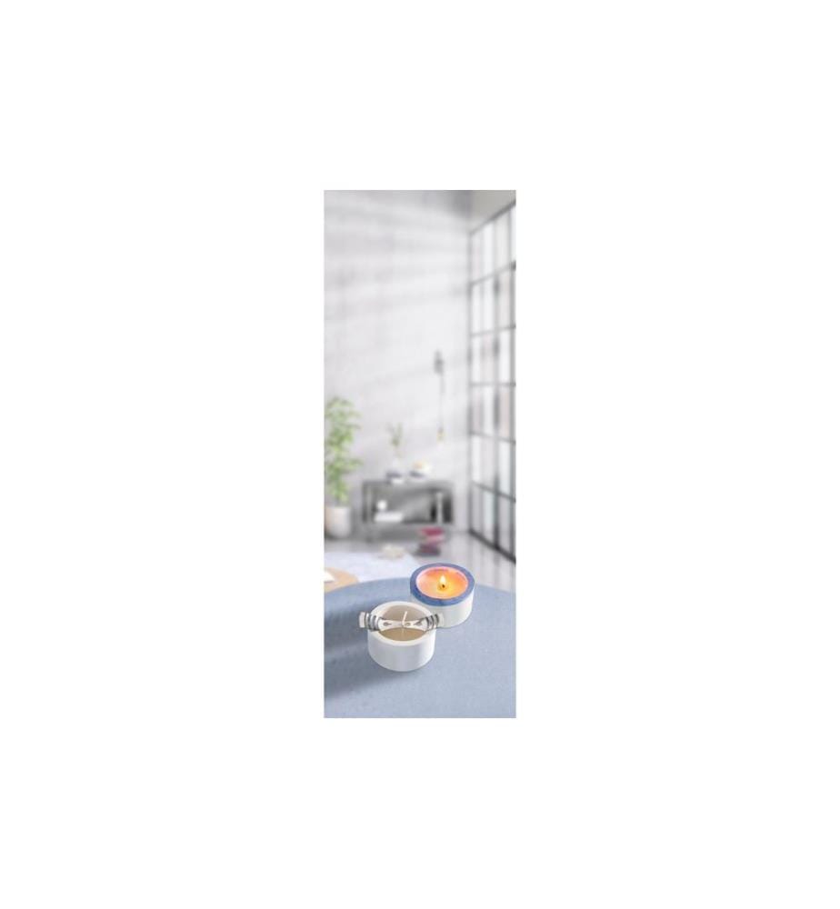 GLOREX - Dochthalter aus Metall 10 cm