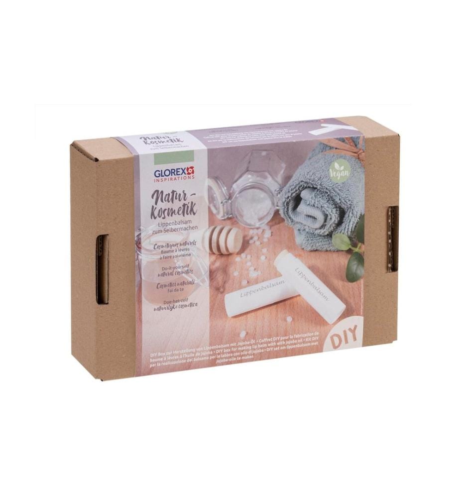GLOREX - Dose und Verpackung Lippenbalsam mit Jojoba-Öl