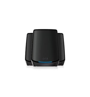 NETGEAR - Orbi Tri-Band WiFi 6 Mesh System RBK863SB-100EUS Lot de 3