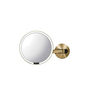 SIMPLEHUMAN - Miroir cosmétique avec capteur avec support mural Or