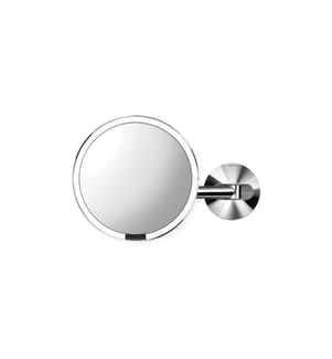SIMPLEHUMAN - Miroir cosmétique avec capteur avec support mural Argent