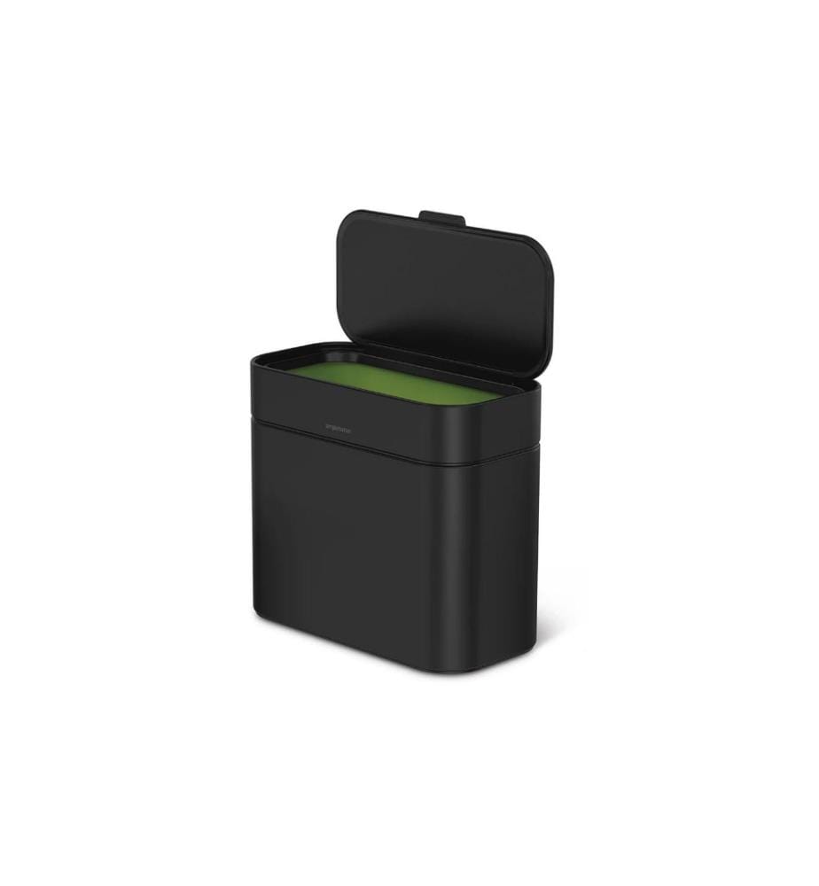 SIMPLEHUMAN - Seau à compost Caddy 4 l, Noir mat