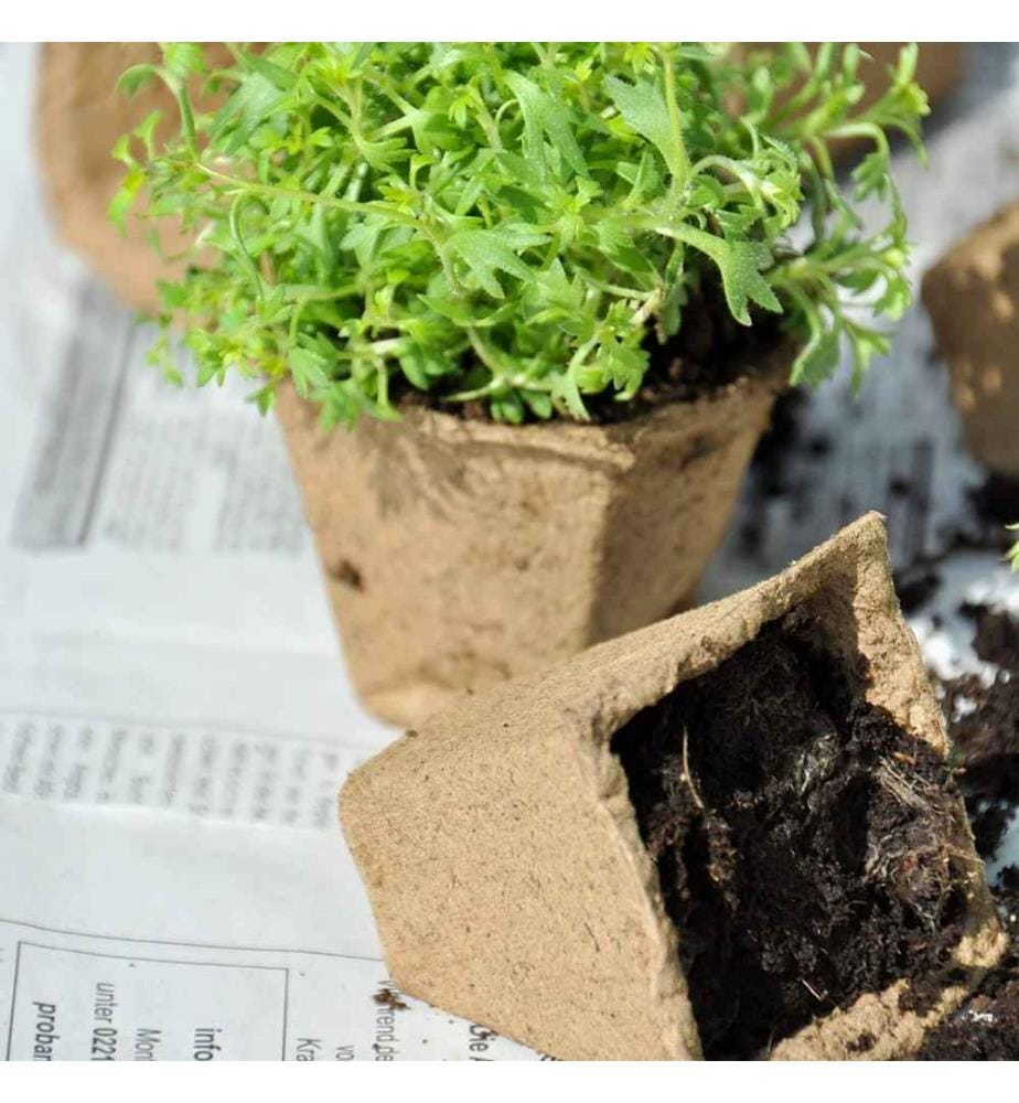 Relaxdays Relaxdays Fibre Plant Pots for Seeds, … DeinDeal