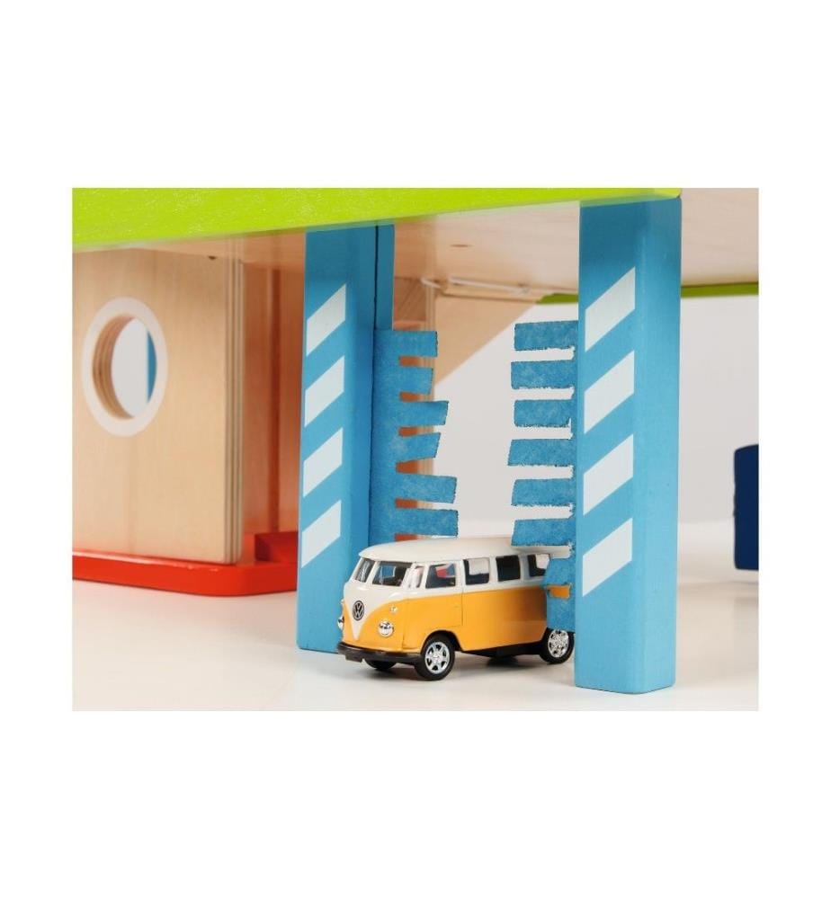 GOKI - Spielzeuggarage Parkhaus aus Holz