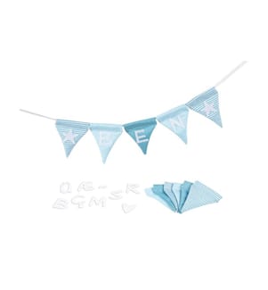 GOKI - Buchstabe Wimpelkette Blau