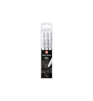 SAKURA - Gelschreiber Gelly Roll Basic 3er-Set Fein, Weiss