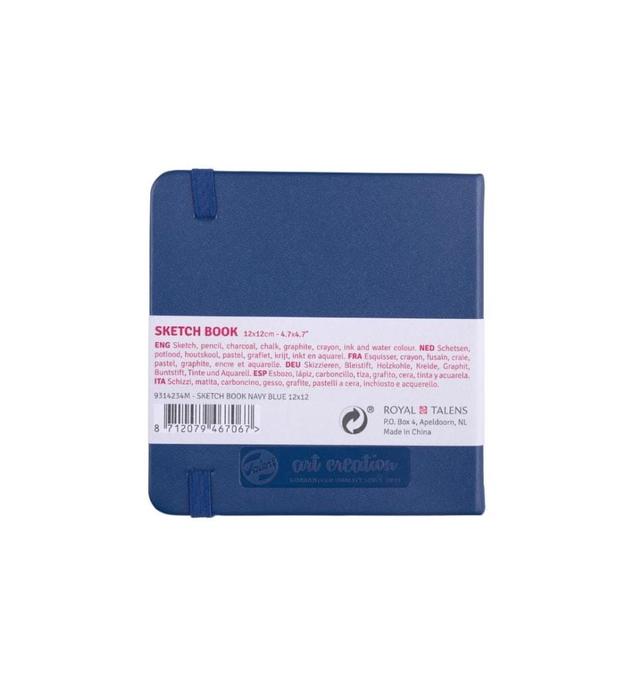 TALENS - Cahier à colorier 12 x 12 cm Bleu marine