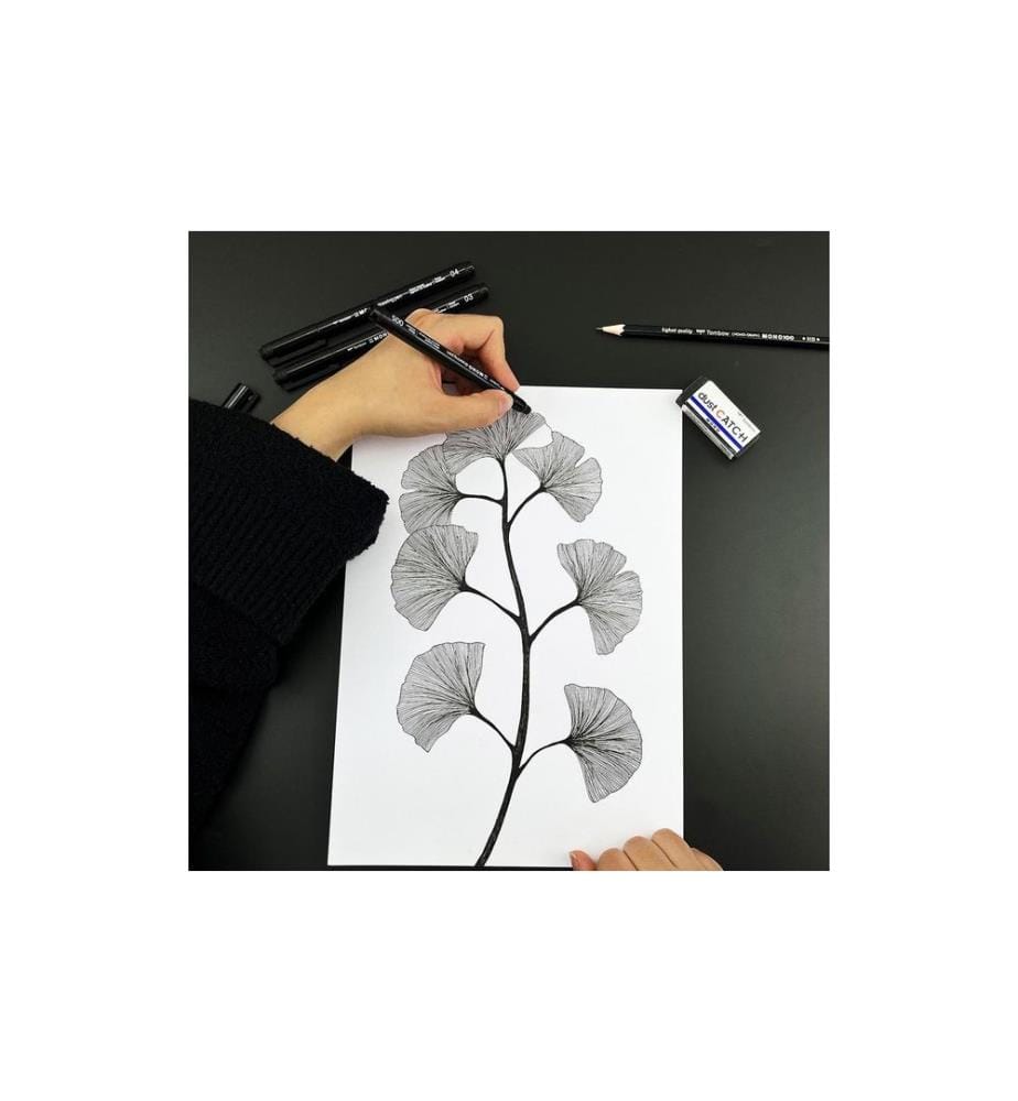 TOMBOW - Fineliner MONO drawing pen Set Bold Schwarz