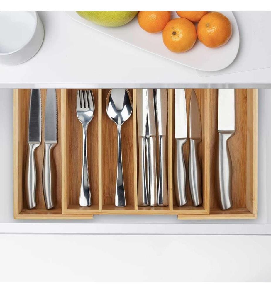 Relaxdays Relaxdays Cutlery Tray, Extendable, 5… DeinDeal