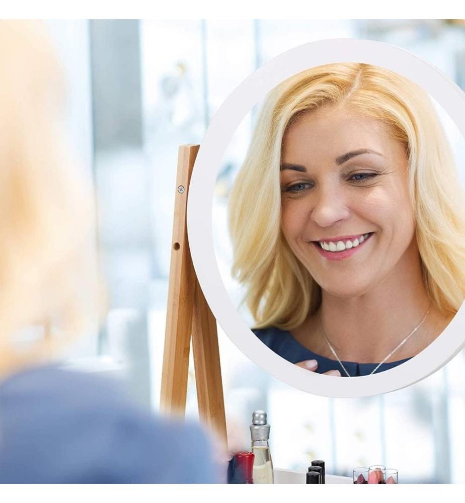 RELAXDAYS Relaxdays Cosmetic Makeup Mirror, Bamb… DeinDeal