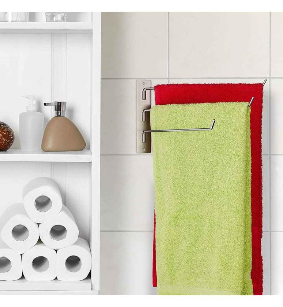 RELAXDAYS Relaxdays Towel rail 3 arms, swivellin… DeinDeal