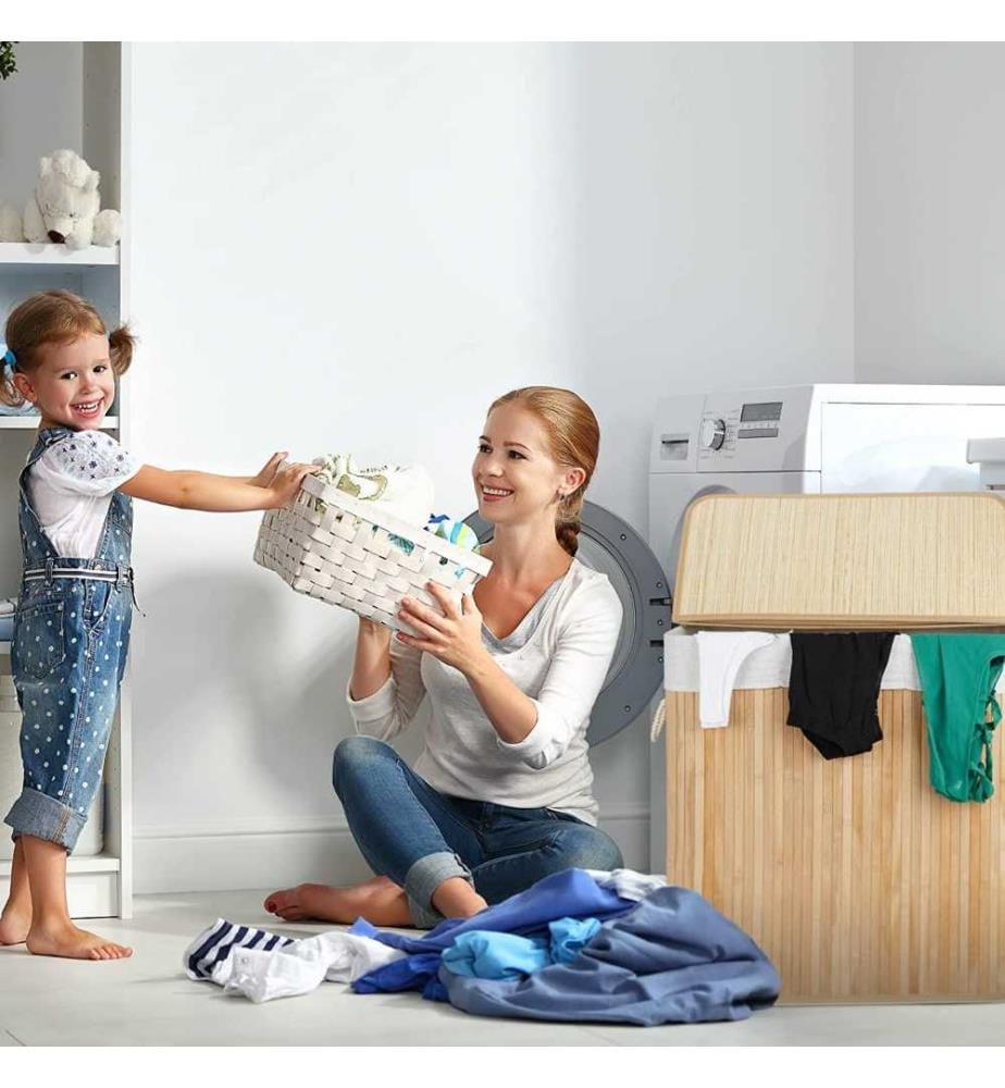 RELAXDAYS Relaxdays Bamboo Laundry, Clothes Cont… DeinDeal