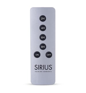SIRIUS - Télécommande avec fonction de minuterie argentés