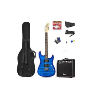 MAX - E-Gitarre GigKit Quilted Style Blau