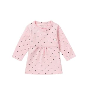 NOPPIES - Baby-Kleid Nevada Rosa mit Herzen Gr. 62