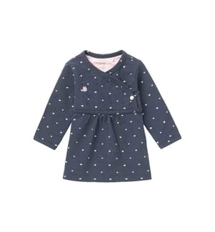 NOPPIES - Baby-Kleid Nevada Navy mit Herzen Gr. 68