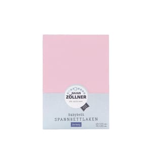 Julius Zöllner Fix-Leintuch Jersey Rosa 70 x 140 cm