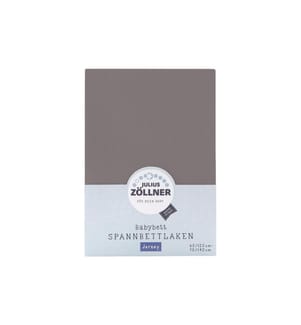Julius Zöllner Fix-Leintuch Jersey Anthracite 70 x 140 cm