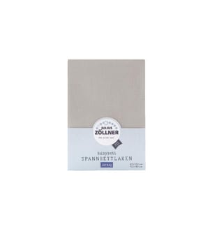 Julius Zöllner Fix-Leintuch Jersey Taupe 70 x 140 cm