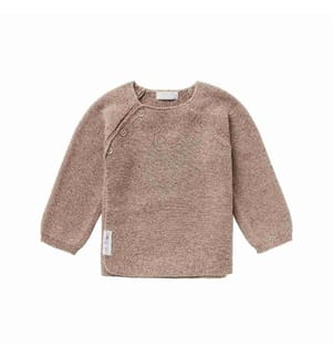 NOPPIES - Wickel-Langarmshirt Knit Pino Taupe Gr. 56