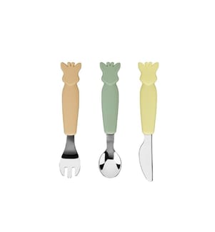 SOPHIE LA GIRAFE - Kinderbesteckset 3-teilig