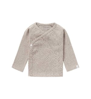 NOPPIES - Wickel-Langarmshirt Nanyuki Taupe Gr. 44