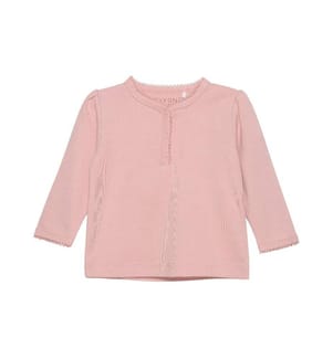 FIXONI - Baby-Langarmshirt Solid Misty Rose Gr. 80