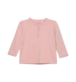 FIXONI - Baby-Langarmshirt Solid Misty Rose Gr. 74