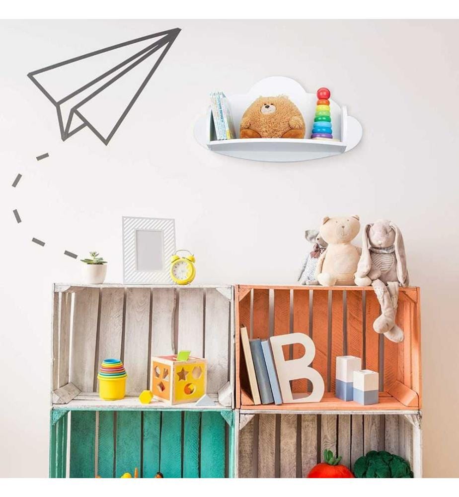 RELAXDAYS Relaxdays Wall Shelf Cloud, Shelving F… DeinDeal