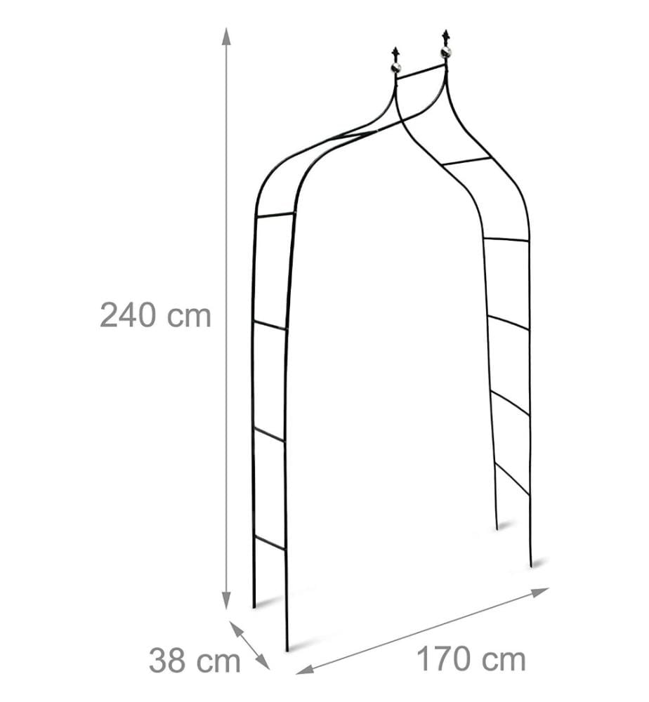 RELAXDAYS Relaxdays Curved and Pointed Rose Arch… DeinDeal