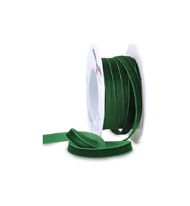PATTBERG - Geschenkband Samt 10 mm x 15 m, Dunkelgrün